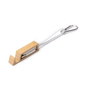 Cavo di Ricarica USB Personalizzato 4-in-1 Kento Bamboo per Gadget Promozionali - Product Image 3
