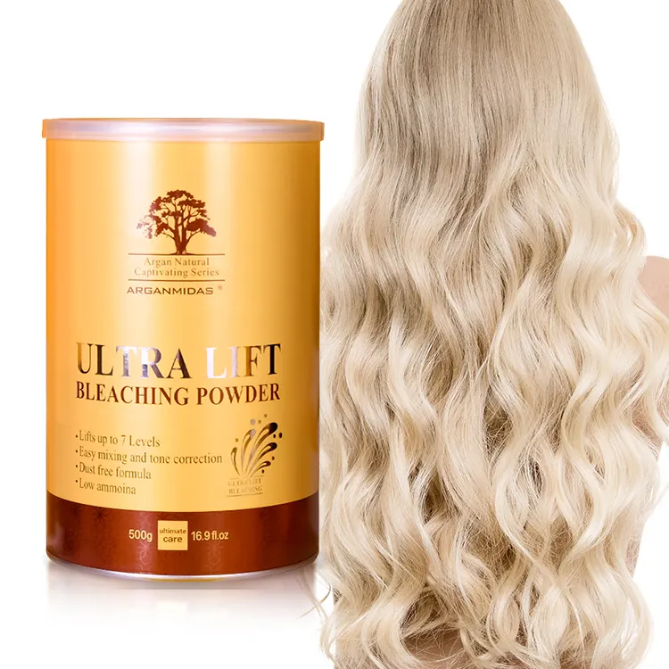 Arganmidas Professional Salon Stylist Baber Hair Color Dye Organic Permanent Hair Bleaching Powder Level 9