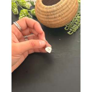 Pendientes Colgantes Hechos a Mano por Navajo con Ágata BB y Corazón de Plata Esterlina para Regalo - Product Image 5