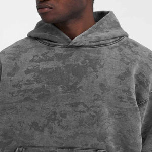 Sudadera con Capucha Estilo Vintage Urbano Personalizada, 100% Algodón, Lavado Ácido, Felpa, para Hombre y Mujer, Invierno, hasta 3XL - Product Image 4