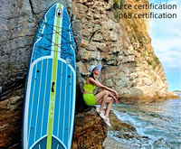 Nouvelle planche à pagaie gonflable pliable double couche, modèle AP-001, fabriquée en Chine pour le surf