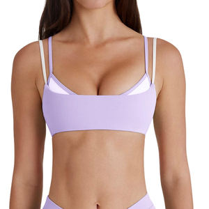 สปอร์ตบราผ้าสแปนเด็กซ์แบบยืดได้สี่ทิศทางพร้อมพิมพ์ลายถ่ายเทความร้อนชุดออกกำลังกายสปอร์ตแบบแห้งเร็วระบายอากาศได้ดี - Product Image 5