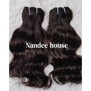 Nandee House Raw Virgin Indian Human Hair <b>Curly</b> 8-36 Inch Natural Wave Loose Deep Wave Natural Black 100g 8 Hair <b>Extensions</b> - Product Image 6