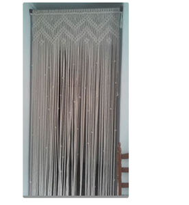 Rideau de fenêtre en macramé | Rideau de porte en macramé pour la décoration intérieure de la fête de l'arrière-cour extérieure | Grande toile de fond de mariage Tenture murale Tapisserie - Product Image 1