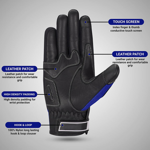 Gants de course de moto à écran tactile respirant pour hommes Gants d'équitation de vélo avec confort et fonctionnalité - Product Image 4