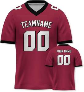 Camiseta personalizada de fútbol americano para hombre, de manga corta Camiseta deportiva transpirable de secado rápido personalizada o en blanco - Product Image 2