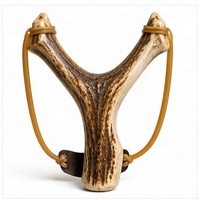 Slingshot artisanal avec poignée en bois de cerf de qualité supérieure, équipement de loisirs de plein air durable, design artisanal