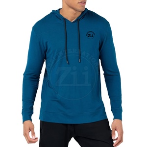 Sweat-shirts de fitness à compression de haute qualité, design tendance, respirants, pour hommes, en spandex/polyester, grandes tailles - Product Image 1
