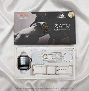 Reloj Inteligente Watch Ultra 4 Pro, Resistente al Agua 3ATM, Monitor de Ritmo Cardíaco, Deportivo, Pantalla Táctil, Negro, Gris, Beige - Product Image 3