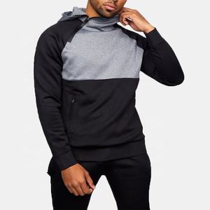 Personalizado de alta calidad manga raglán gimnasio ropa deportiva transpirable pulóver sudaderas con capucha para hombres - Product Image 5
