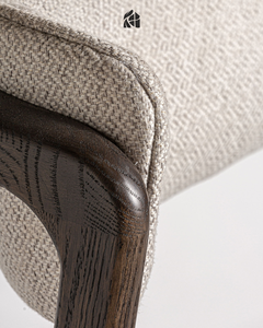 Chaise de salle à manger en teck massif Velorienne, artisanale, écologique, durable, mobilier de salle à manger en bois massif, chaise de luxe haut de gamme - Product Image 5