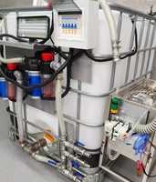 Serbatoio IBC da 1000L, Stazione di Miscelazione Agricola, Pompa a Diaframma 12V DC, Serbatoio Miscelatore per Pesticidi, per Spruzzatori Agricoli