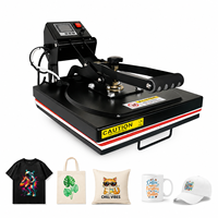 Presse à chaud manuelle haute pression 38x38cm pour l'impression par sublimation de logos et textiles sur t-shirts