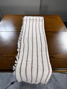 ผ้าห่มผ้าฝ้าย100% 8ชั้นสีม่วงมัสลินสำหรับทารกและเด็กขนาด120x100ซม. สีปะการัง - Product Image 4