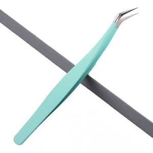 Pinces à cils à pointe en fibre, étiquette privée, fabrication personnalisée, pinces à cils à pointe en fibre droite pour un confort professionnel des cils - Product Image 5