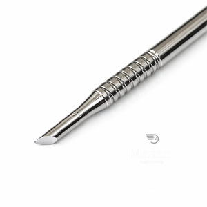 Empujador de Cutículas Profesional de Doble Punta, Acero Inoxidable, Agarre Antideslizante, Herramienta de Manicura y Pedicura para el Cuidado de las Uñas - Product Image 2