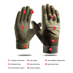 Guantes de Trabajo de Cuero Sintético de Primera Calidad, Antideslizantes y Duraderos, para Trabajos de Construcción - Product Image 2