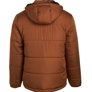 Veste polaire personnalisée de la meilleure qualité pour hommes Manteau d'hiver brillant à la mode promotionnel avec tissu en toile de style rue teint en plaine - Product Image 2