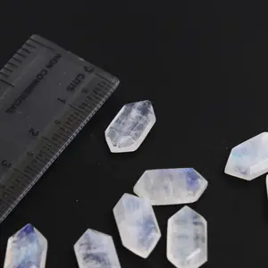 Or Wire Wrap Jewelry Making Supply Rainbow Natural Moonstone Rough Loose Designer Gemstone Cabochons Wholesale Lot for Pendant - Product Image 1