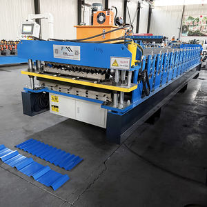 Machine à double couche pour tôles de toiture trapézoïdales ondulées TR5 836/840, haute productivité, populaire en République Dominicaine, avec moteur et boîte de vitesses PLC - Product Image 2