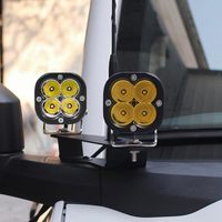 LUMA 2021+ pour Ford Bronco 2/4 portes, accessoires Raptor, nouveau support de montage de phare A-Pillar, support de phares LED tout-terrain, support de capot