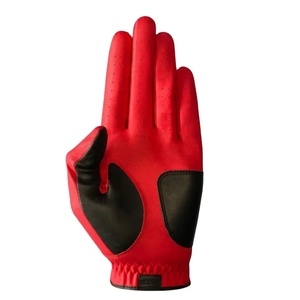 Vente en gros Gants de golf professionnels de qualité supérieure avec impression personnalisée en caoutchouc Patch Logo couleur personnalisée en cuir Cabretta pour gaucher - Product Image 5