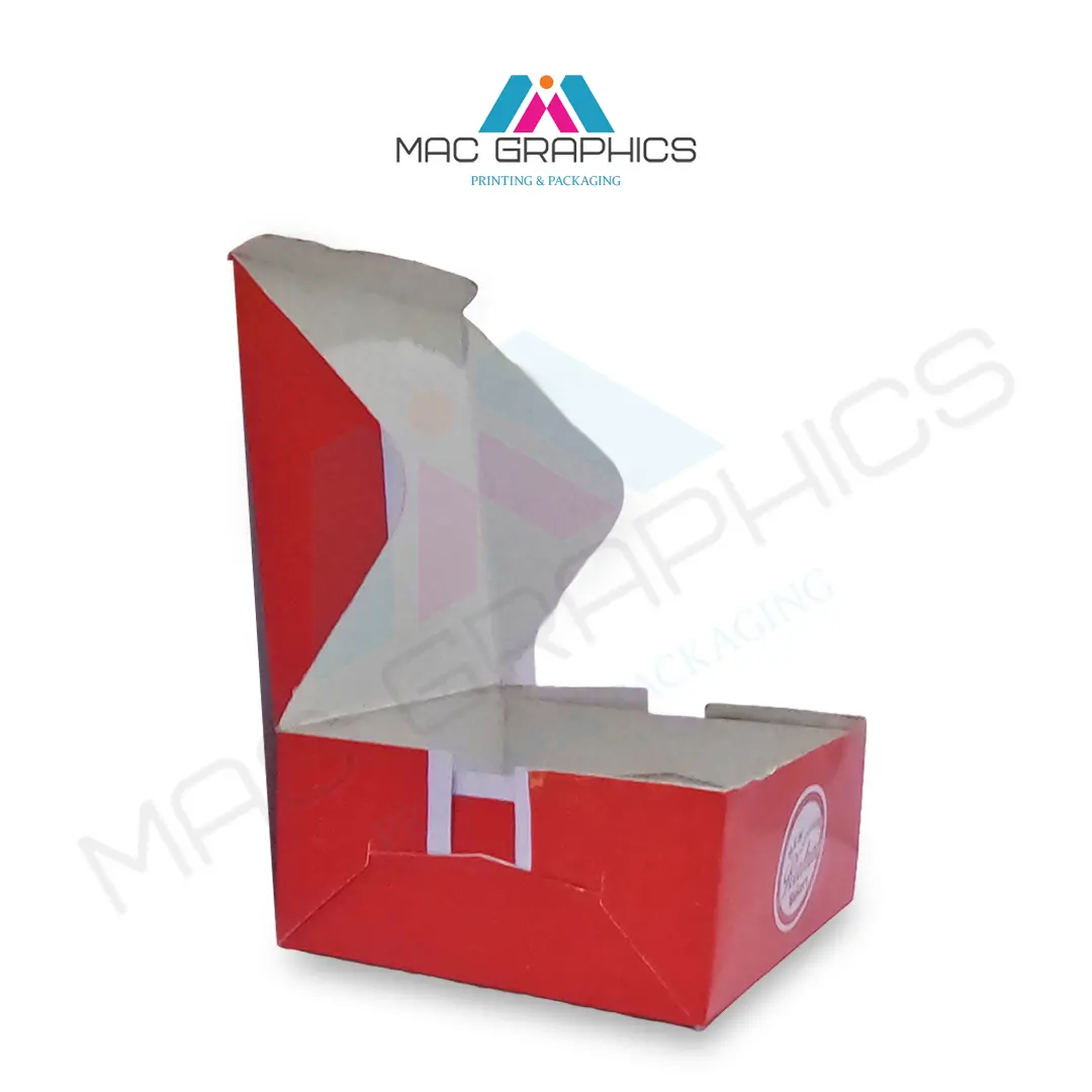 Folding white cardboard color printing Cake Box Grade Ivory paper outer packing box for Cake For Tea For Biscuits With Logo