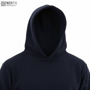 Ensemble survêtement de luxe pour homme en coton 100% uni avec poches à capuche, lavage à l'acide personnalisé, style décontracté, pour l'hiver - Product Image 4