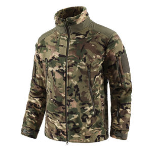 Chaqueta de lana térmica de invierno táctica para hombre ESDY, abrigo con capucha de carcasa suave para deportes al aire libre, senderismo, chaquetas OEM para hombre, chaqueta para hombre - Product Image 4