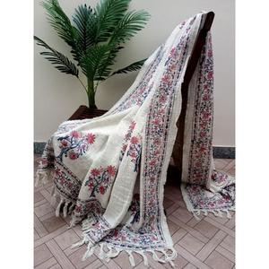 Vente en gros de couverture en coton de luxe Jeté en tissu TNT imprimé main bloc pour la décoration intérieure Écologique 100% coton pour la décoration du salon - Product Image 1