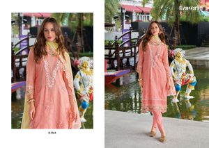 Tenue traditionnelle Broderie en organza doux Travail Salwar Kameez Costume pour les mariages et les occasions festives au meilleur prix - Product Image 4