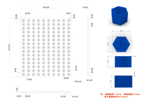 Hot Selling Hexagon Mold Vitamin High Quality custom design Durable <b>Silicone</b> Jelly Gummy Mold for Sale Customized OEM - Product Image 4