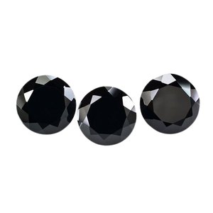 Diamantes negros con forma redonda 100% Natural, diamantes negros de alta calidad, precio bajo por quilate - Product Image 2
