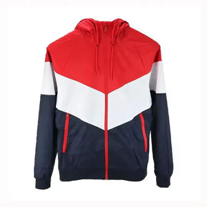 Vente en gros, veste coupe-vent 100% polyester en nylon, respirante, nouveauté, veste polaire à col montant en toile très vendue - Product Image 4