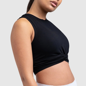 OEM personalizado de alta calidad de las mujeres chaleco Fitness entrenamiento Yoga Top cómodo suave tela elástica camiseta sin mangas - Product Image 2