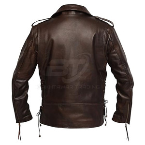 แจ็กเก็ตหนังสำหรับผู้ชายเสื้อแจ็กเก็ตหนังมีซิปสำหรับผู้ชาย - Product Image 2