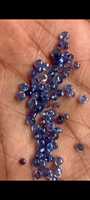 Perles lisses en saphir bleu de Birmanie naturel, très demandées, 2-4 mm, saphir non chauffé, traitement Hon, pierres précieuses en vrac, perles percées