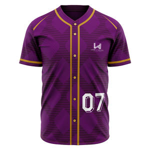 Maillots de baseball personnalisés W4G pour hommes imprimés personnalisés, respirants, évacuation de l'humidité, grande taille, bas prix, livraison sans tarif - Product Image 4