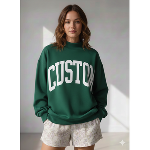 <span class=keywords><strong>Felpa</strong></span> <span class=keywords><strong>nera</strong></span> a collo alto con grafica con scritta HAPPY in caratteri audaci e etichetta privata Trackstar OEM - Product Image 4