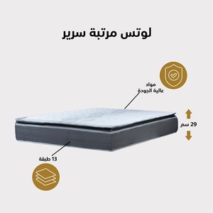 Matelas de lit en mousse à mémoire de forme Lotus 13 couches de haute qualité 29 cm taille haute 160x200 cm prix bon marché en vente pour la chambre à coucher - Product Image 3