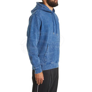 Calidad superior MOQ bajo Hombres Sudaderas con capucha lavadas con ácido Tallas grandes Ropa de moda Sudaderas con capucha lavadas con ácido - Product Image 3