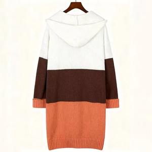 Winter <b>Women's</b> Knitted Sweaters Polyester/Cotton Blend Breathable V-Neck <b>Long</b> <b>Cardigans</b> <b>for</b> Casual Wear - Product Image 6