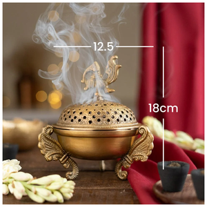 Premium Handmade Religious Eco-Friendly Durable Bakhoor <b>Burner</b> <b>Incense</b> <b>Holder</b> for Indian <b>Incense</b> - Product Image 1