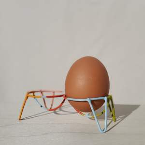 Handcrafted Metal <b>Egg</b> Holder Made By Skilled Artisans Offering Durability Functionality And Elegant Rustic Finish - Product Image 2