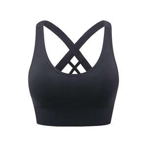 Sujetador Deportivo de Yoga de Secado Rápido y Alta Sujeción para Mujer, Talla Grande, con Logotipo Frontal, para Gimnasio, Entrenamiento, Fitness - Product Image 2