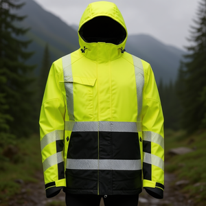 ELKA RAINWEAR VISIBLE XTREME Chaqueta de Invierno de Alta Visibilidad, Impermeable Amarillo/Negro de Alta Visibilidad - Product Image 3