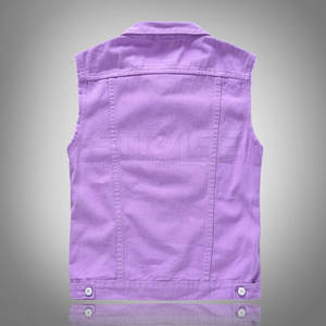 Prix de gros Nouvelle arrivée Gilet en jean d'hiver respirant pour homme Vêtement d'extérieur décontracté Logo et design personnalisés Haute qualité - Product Image 2