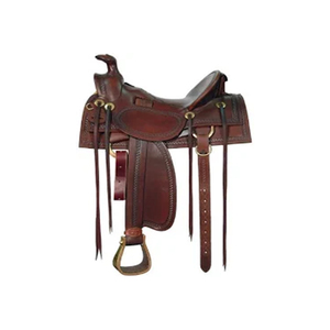 Silla de caballo de cuero puro Silla occidental de caballo personalizada a precio de fábrica Distribuidor al por mayor - Product Image 1
