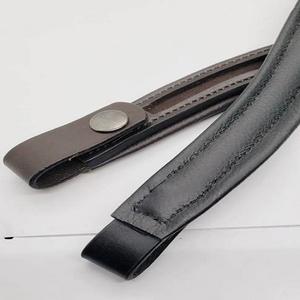 ช่องเปล่าทุกรูปร่างและขนาดหนังแท้สีดำฮาวานาหรือสีน้ำตาลเสร็จสิ้นสายรัดคิ้วม้าพร้อมแผ่นรองนุ่มและสแน็ปสำหรับลูป - Product Image 2