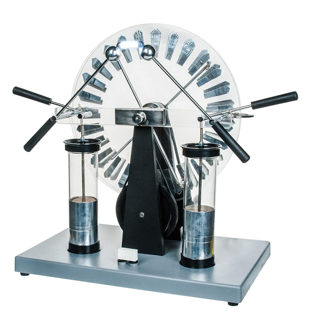 WIMSHURT MACHINE Electrostatic Generator (Influence Machines) Separates Electric Charges OEM Customizable Metal Glass 300mm Disc